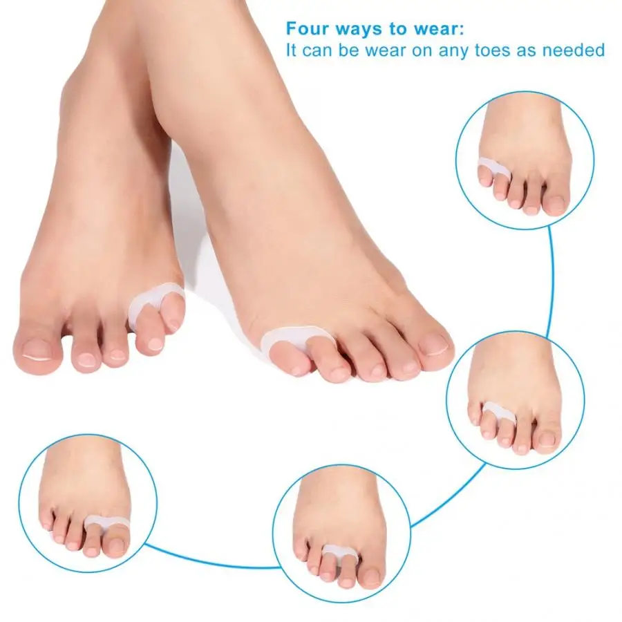 Silicone Gel Bunion Toe Corrector Orthotics Straightener Separator Pain US
