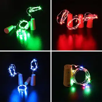 

Fairy String 20LED Outdoor Landscape Lamp Yard Fairy String Light Super Bright Bottle Stopper LED Cork Festival Garden Romantic