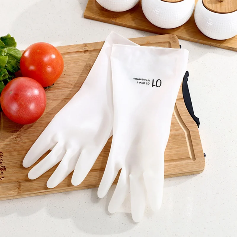 Washing Gloves Women Waterproof Rubber Latex Thin Kitchen Laundry Plastic Cleaning Dishes Household Tools | Дом и сад
