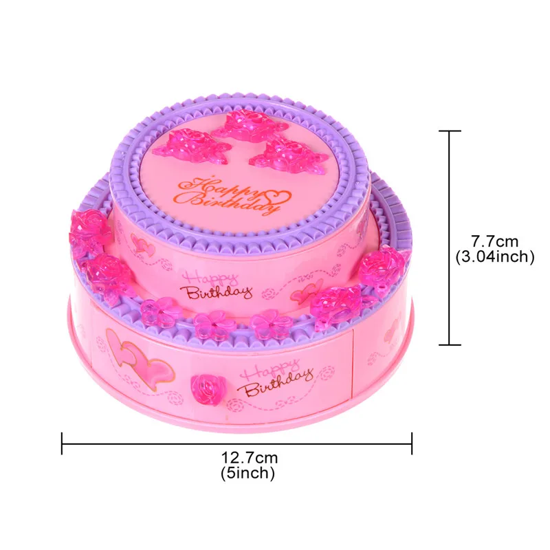 Музыкальная шкатулка для торта на день рождения, пластиковая музыкальная шкатулка для девочек, механизм, санкио, ручная ручка, детские музыкальные шкатулки, рождественские подарки музыкальная шкатулка