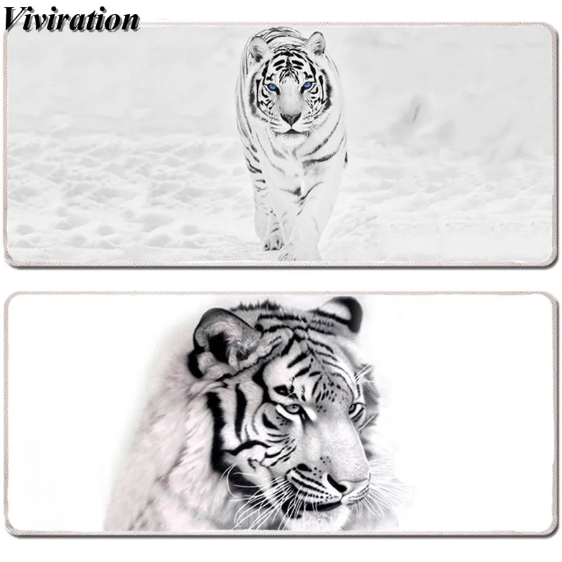 Tiger Prints Anti-slip Gaming Mouse Pad For Overwatch XL 90x40cm Large Mousepad Custom DIY Locked Edge Big Keyboard Pad Desk Mat