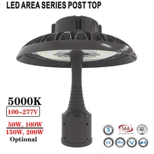 50/100/150/200W светодиодный площадь верхней части столба светильники 5000K открытый уличный Стиль светильник садовый светодиодный светильник двор парки отель светильник Инж