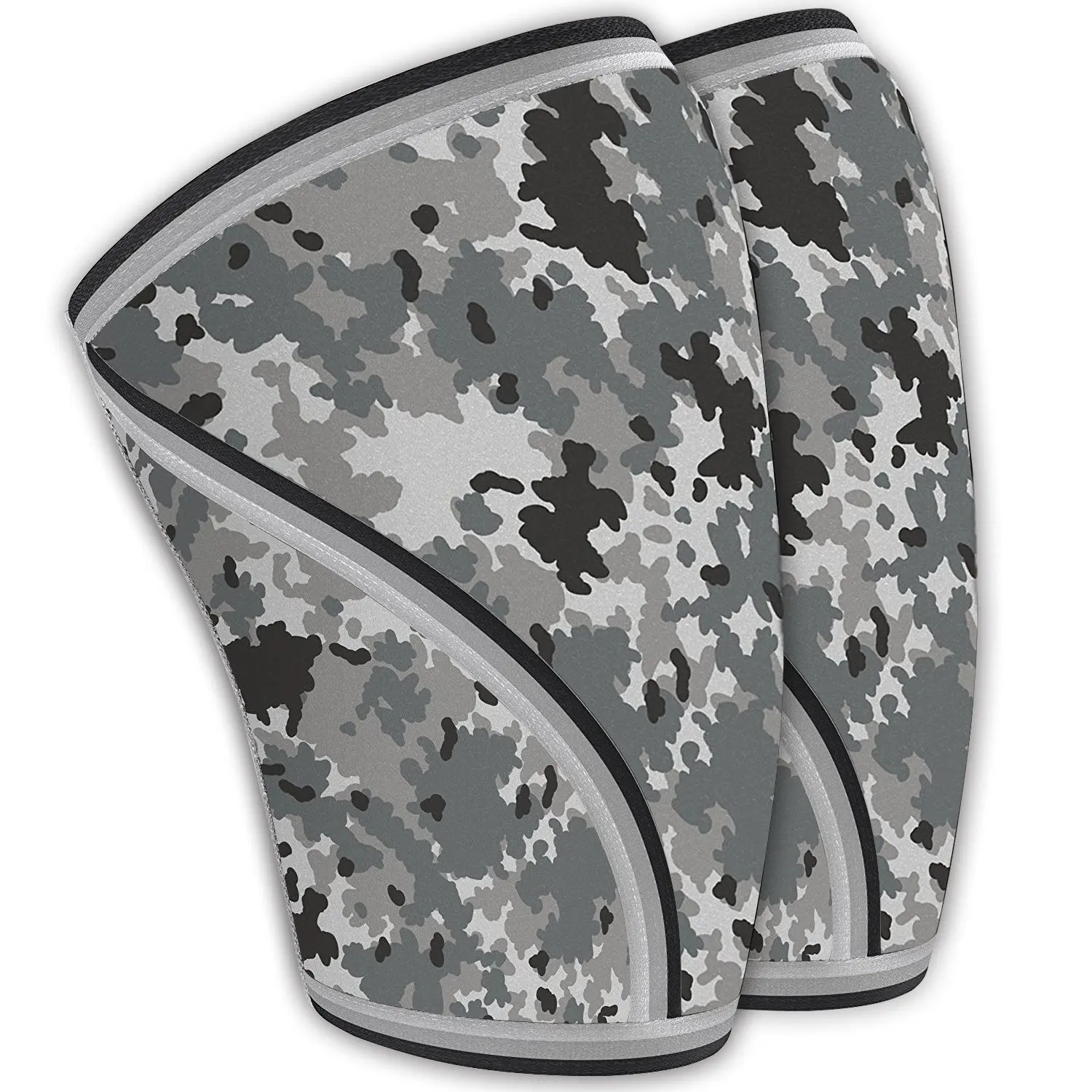 Pair of Knee Compression Sleeves Neoprene 7mm for Men & Women for Cross Training WOD, Squats