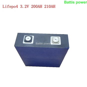 

4pcs Lifepo4 3.2V 200AH lithium 2C 400A battery deep cycle For 12V Solar Energy Storage inverter boat motorcycle EV vehicle RV