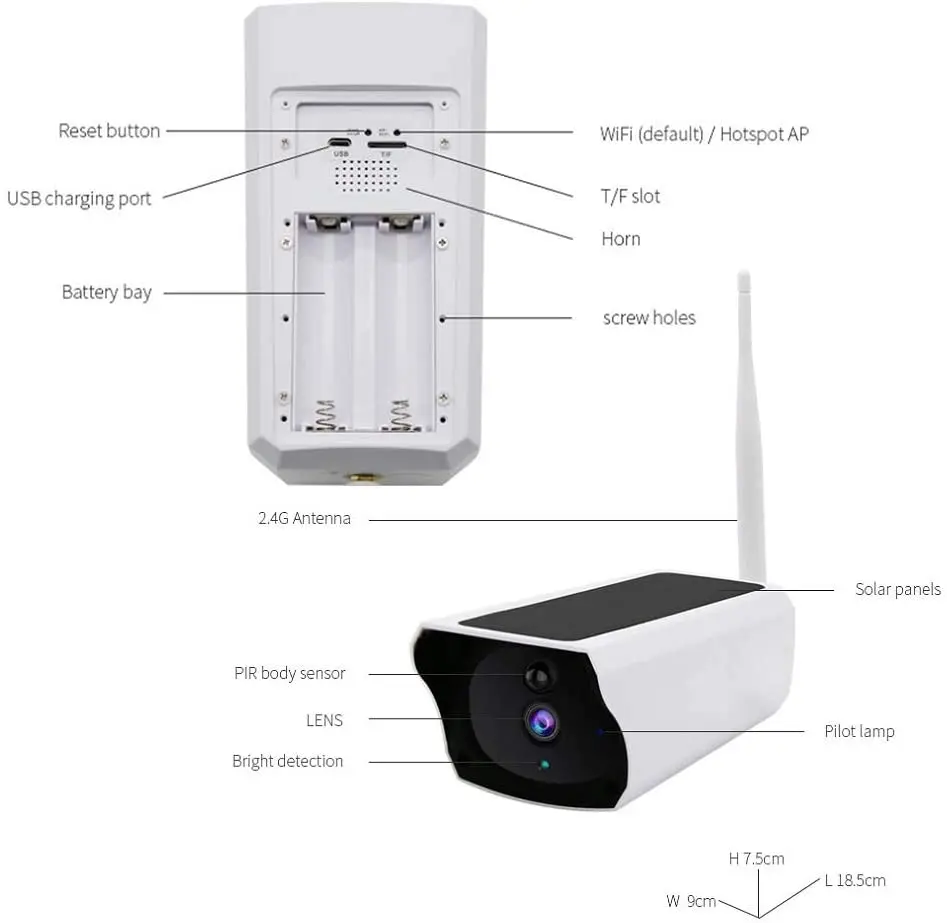 Customizable WiFi Camera Outdoor Waterproof Camera Wire-Free 1080P Security Video Mini camera wifi camera mini camera surveillance camera