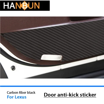 

Car Door Anti Kick Pad Auto Accessories Carbon Fiber Interior Mat Stickers Styling For Lexus ES 2013-2014 RX 2004-2014