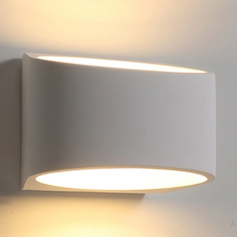 

Led Wall Sconces, 5W 3000K Warm White Wall Sconce Lighting Plaster Modern Wall Sconce for Staircase Bedroom Living Room Hallway