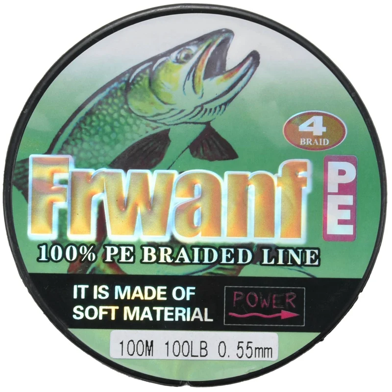 Dyneema Frwanf 4 Strand 100M PE Braided Fishing Line 4 Strand Super Strong Multifil W6W3 193571855459 
