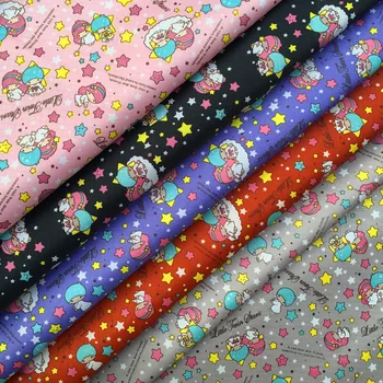 

ZENGIA 145*90cm Little Twin Star waterproof Oxford cloth for patchwork PVC DIY Sewing Tablecloth bag raincoat