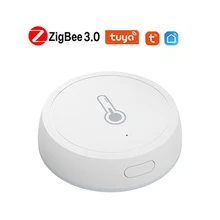Tuya ZigBee – capteur de température et d'humidité 3.0, accessoires pour maison intelligente, fonctionne avec Alexa et Google Home Smart Life, application Tuya