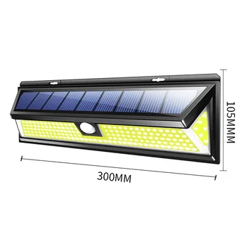 

90 LED Solar Light Outdoor Solar Lamp Motion Sensor Solar Powered Spotlight 3 Modes Wall Sunlight for Street Garden