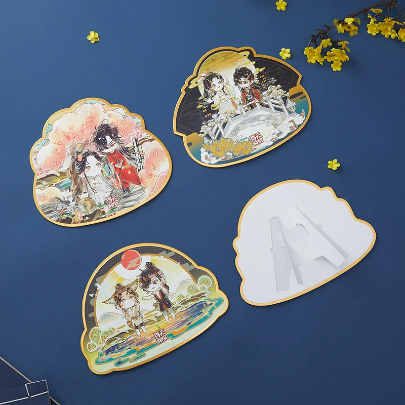 Heaven Officials Blessing  Special-Shaped Painting Picture Color Paper Collection Card Tian Guan Ci Fu Painting Card