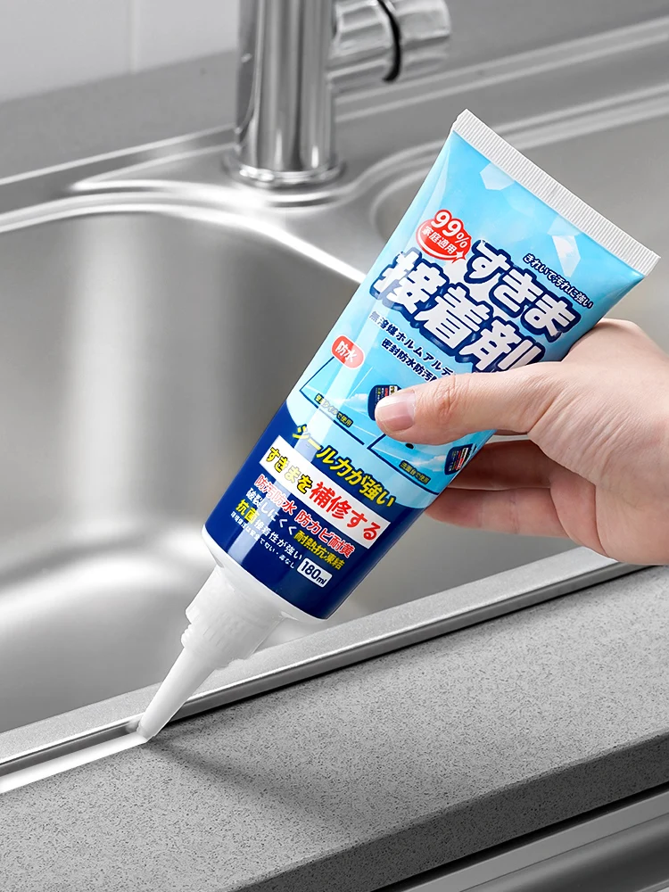 

Japan Beauty Grout Kitchen Sink Edge Sealing Tile Gap Cleaner Toilet Waterproof Mildew Bathroom Water Retaining Strip