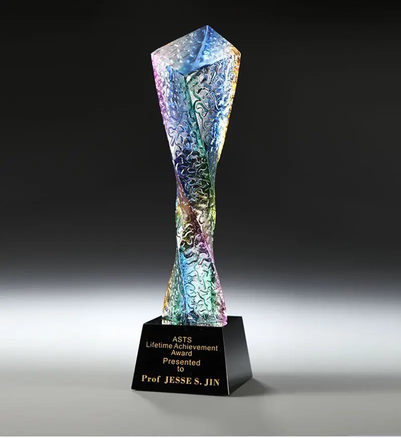 Высокое качество! DIY хрустальный трофей пользовательский цветной трофей соревнования стеклянный трофей сувенир