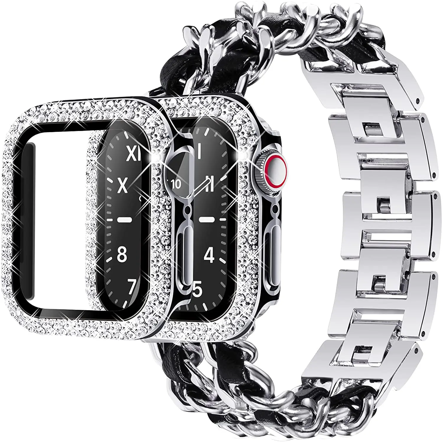 silver black