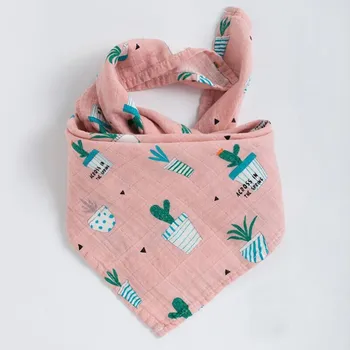 

60*60cm Newborn Baby Cotton Gauze Bib Saliva Towel Bath Washcloth Soft Handkerchief Muslin Bamboo Cotton Cloths Towel