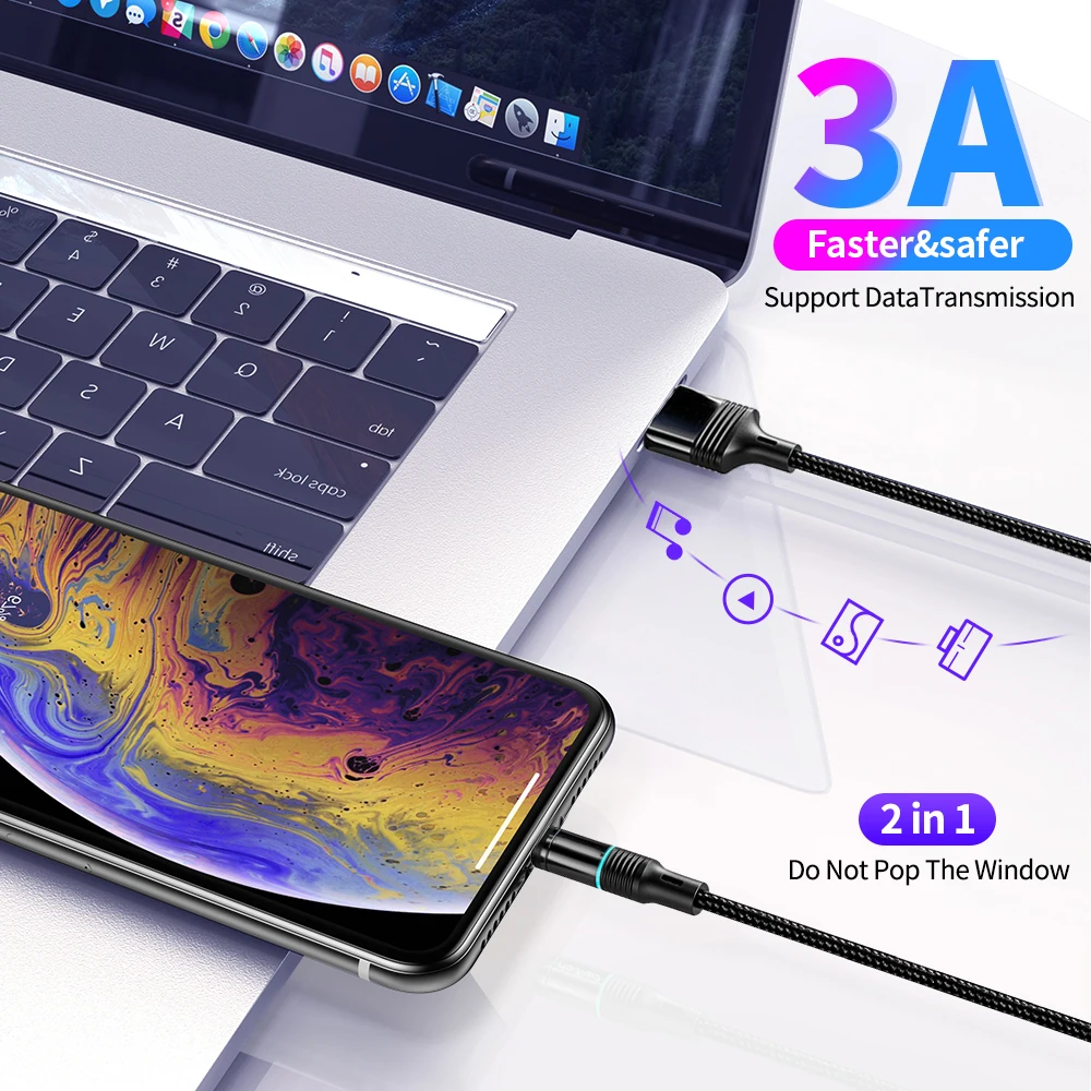 Magnetic Type C Micro USB Cable LED Fast Charging USB C Cord For iPhone 11 pro Samsung S8 S9 Huawei P30 Microusb Magnet Cable 1M Magnetic Type C Micro USB Cable LED Fast Charging USB C Cord For iPhone 11 pro Samsung S8 S9 Huawei P30 Microusb Magnet Cable 1M