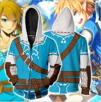 

Anime Men Top Jackets Hoodies Sweatshirts The Legend of zelda majora's Cosplay Costume