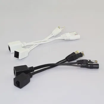

1 Pair POE Splitter 12V Adapter Accessories RJ45 Injector Kit Power supply connector Cable Camera Cctv for Security Camera N11
