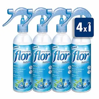 

Flower – Instant Blue – PERFUMADOR for Clothes – 345 ml – [Pack of 4]