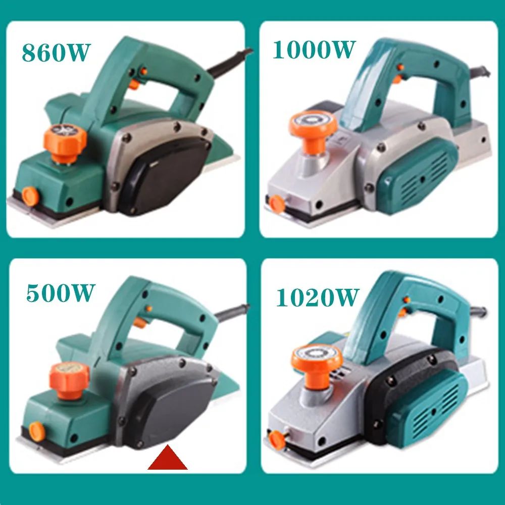 500W Portable electric planer carpenter Household multi-function electric planer planer Woodworking tool electric tool 500W Portable electric planer carpenter Household multi-function electric planer planer Woodworking tool electric tool