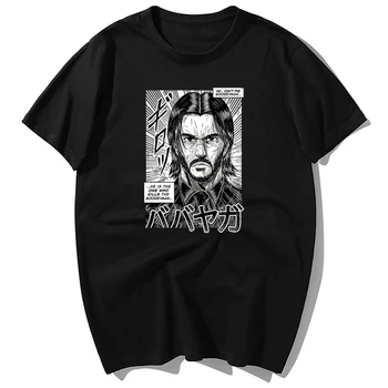 

Japanese Style Father Of Dogs John Wick Moive T-shirts Summer Man's T-shirt Causal Cotton ShortSleeve Tshirt Harajuku Streetwear