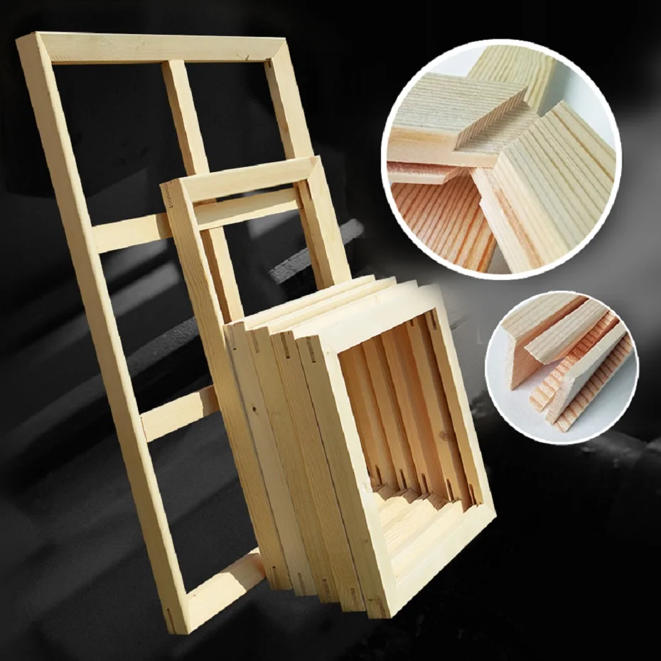 DIY Picture Frame Canvas Oil Painting Solid Wood Tenon Kit Wall Art Poster Diamond Home Deco | Дом и сад