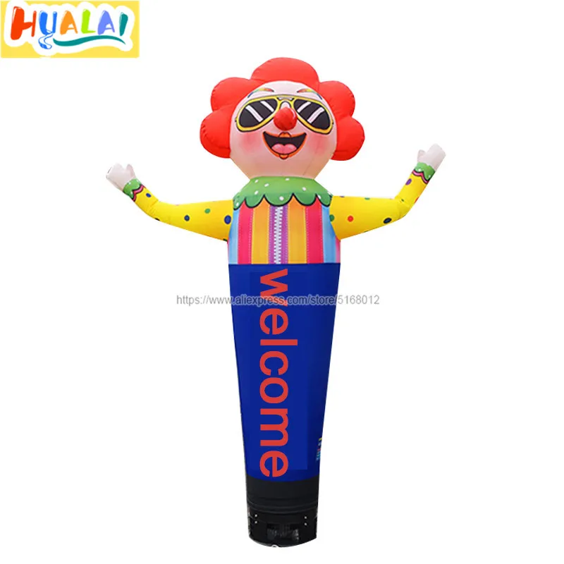 

outdoor advertising inflatable air dancer clown cartoon character sky tube dancer man cartoon character blower 3m/9.8ft high