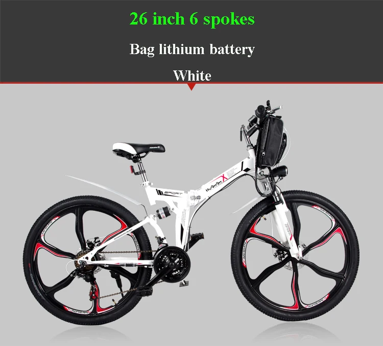 Flash Deal Smart Electric Mountain Ebike 48V Two Wheels Electric Bicycle 21 Speed Carbon Steel Foldable Electric Scooters Adults 21