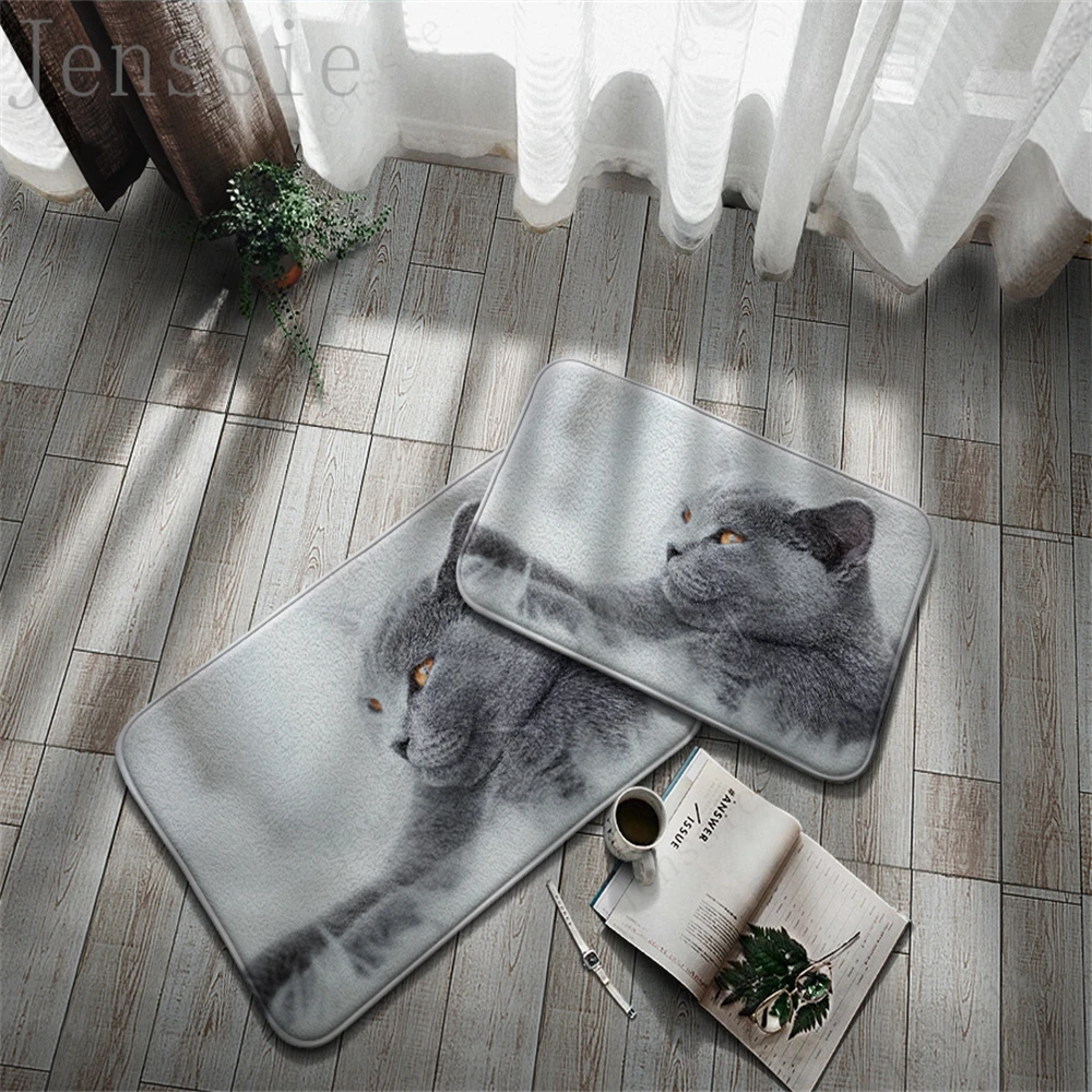 Anti-Skit Doormats Animals Soft Carpet Cat Pet 3D Printing Cute Floor Mat For Home Entrance Porch Kitchen Bedroom Decoration Rug Anti-Skit Doormats Animals Soft Carpet Cat Pet 3D Printing Cute Floor Mat For Home Entrance Porch Kitchen Bedroom Decoration Rug