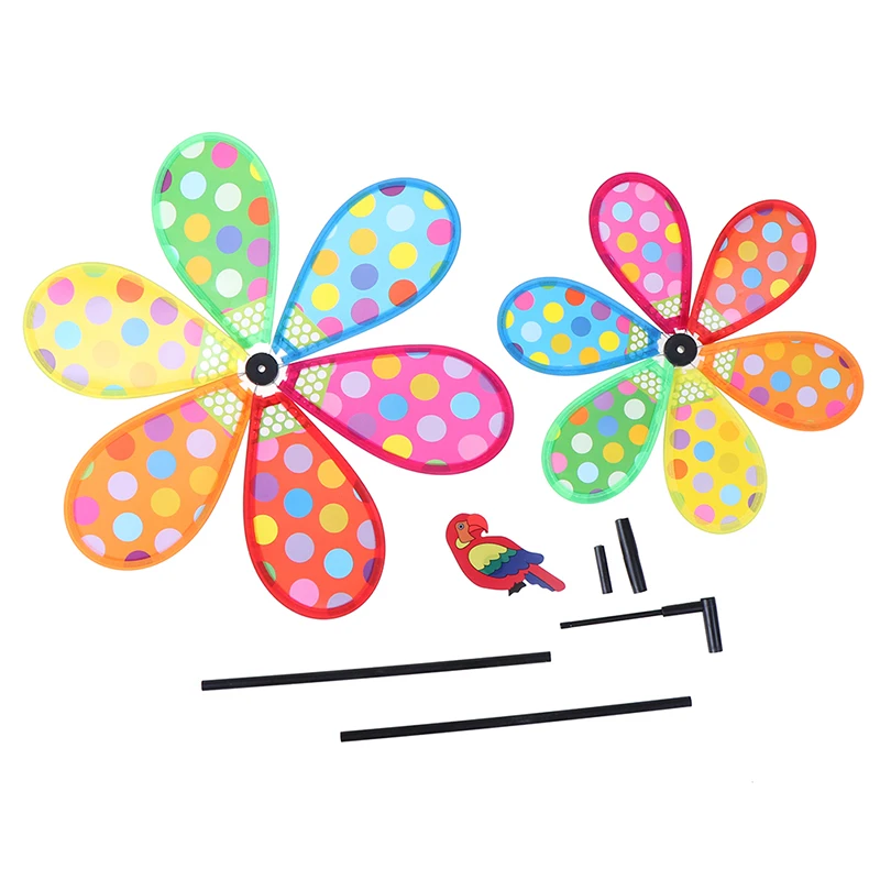 Двухслойный Павлин лазер блёстки ветряная мельница красочный ветер Спиннер домашний садовый декор дворовая детская игрушка