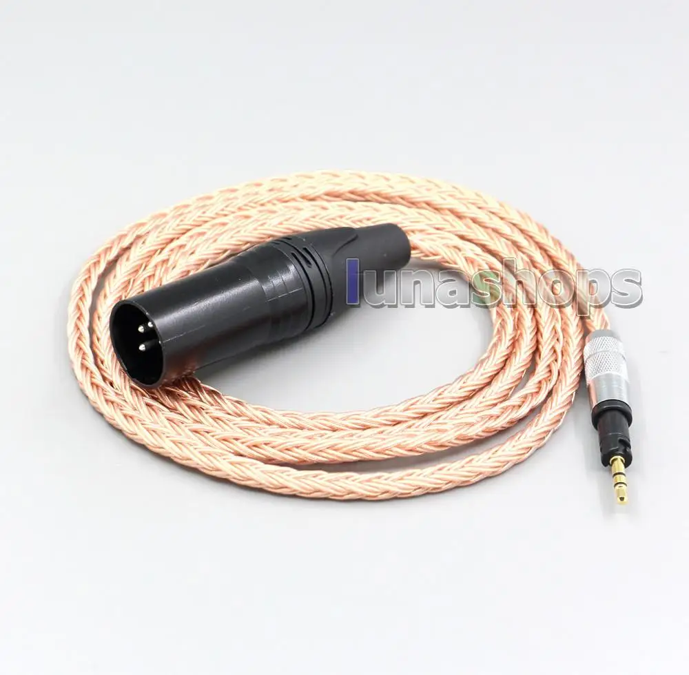 LN006842 XLR 3 4 Pole 6 5mm 16 Core 99 7N OCC Headphone Cable For Sennheiser Momentum 1 0 2 0 On Ear