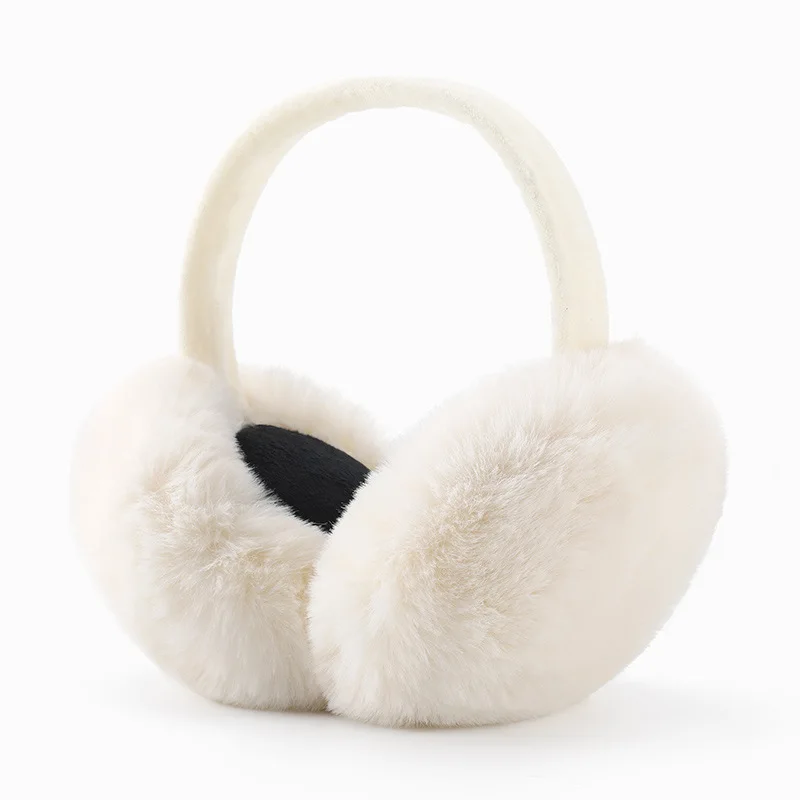 Women\'s Winter Plus Velvet Thickened Earmuffs Warm Plush Windproof Earmuffs Removable and Washable Foldable Fluffy Ear Warmers