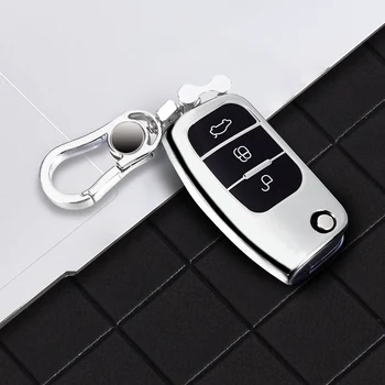 Custodia in TPU a 3 pulsanti per Auto chiave per Ford Fiesta Focus 2 Ecosport Kuga Escape Falcon b-max c-max Eco Sport Galaxy portachiavi automatico