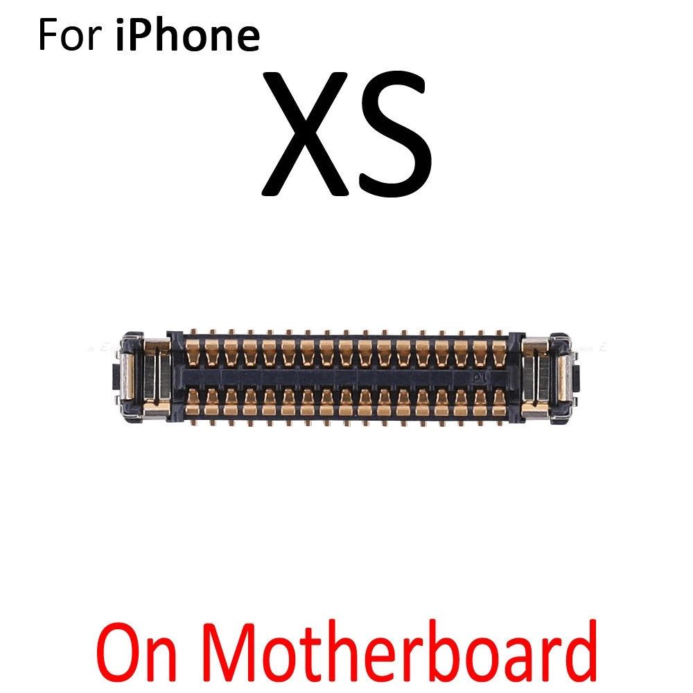 2 шт. встроенный FPC Разъем для iPhone 7 8 Plus X XR XS Max ЖК-экран на логике гибкий кабель материнской платы основная плата - Цвет: On Board XS