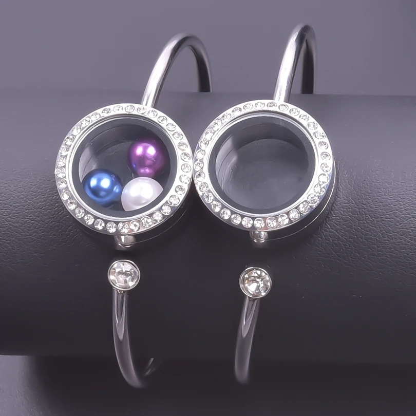 

5Pcs/Lot 25mm Stainless Steel Round Twist Memory Lving Medaillon Photo Locket Bracelet Bangle For Femme Pulseras Mujer Jewelry
