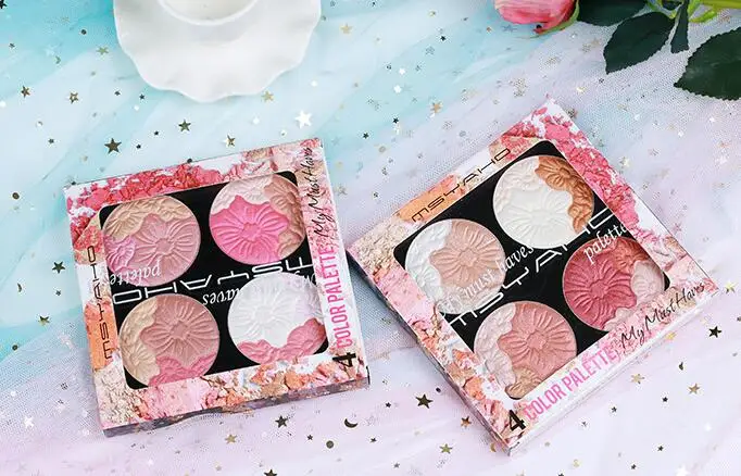 

Net red UG2 authentic 4 color ice cream eye shadow disc Euramerican bright romantic luxury art beginner beauty makeup