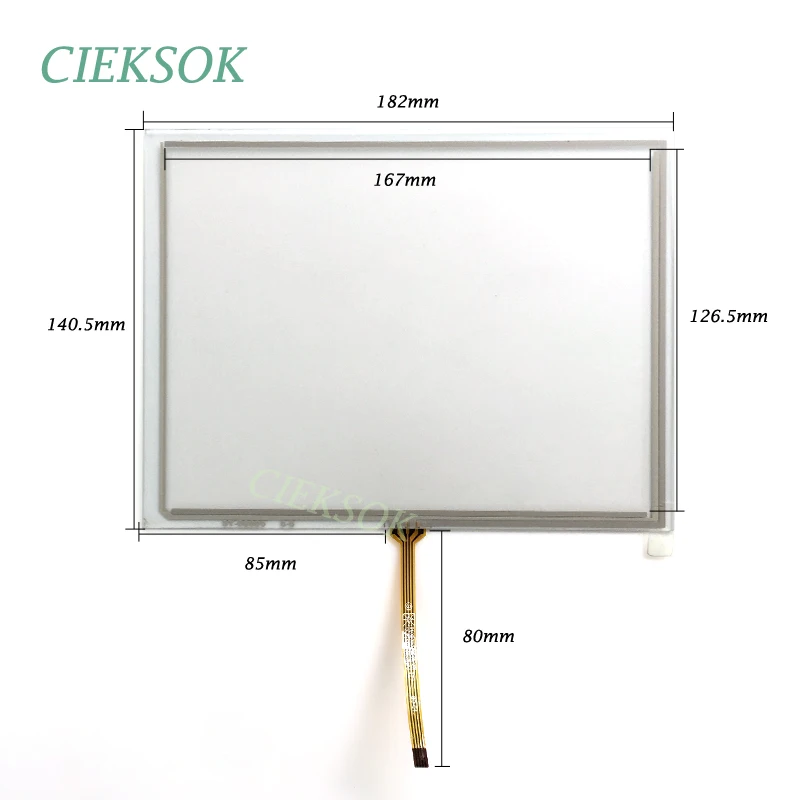 

ST-08005 8 inch GPS DVD 4 Wire Resistance Touch Screen 182x140.5mm 183*141mm For Car Navigator Replacement Spare Part
