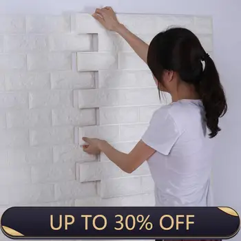 

10 styles 3D Brick Wall Stickers Wallpaper Decor Foam Waterproof Wall Covering Wallpaper for Kids Living Room DIY Background