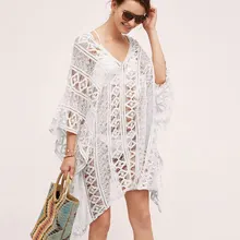 Сексуальная пляжная одежда, бикини, Женский вязаный купальник, накидка, купальный костюм, пляжная одежда, трикотажный купальник, Сетчатое пляжное платье туника