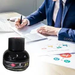 Stylo à encre en verre 60ml, stylo à plume pour écriture lisse, bouteille en verre, fournitures de papeterie pour étudiants, peinture acrylique pour ongles de bureau et d'école 