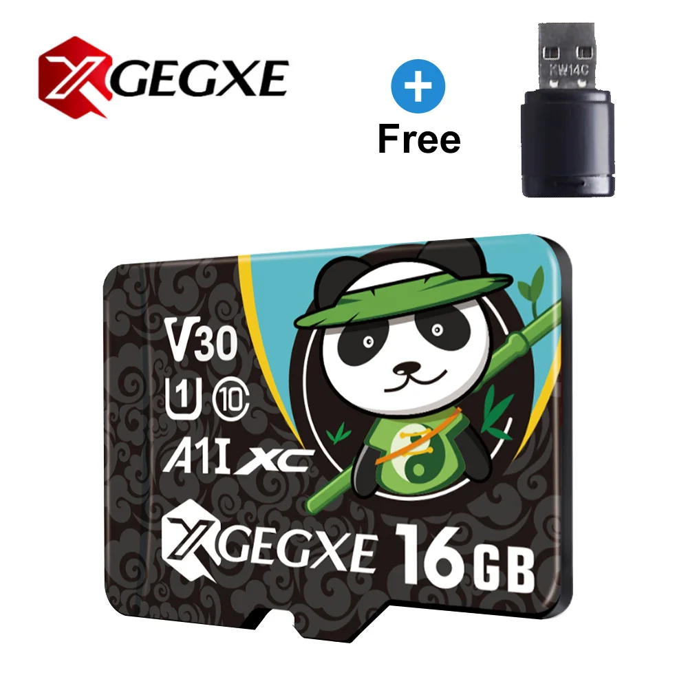 16GB-Card Reader Модная Micro SD карта 64 Гб карта памяти 16 Гб C10 TF карта 32 Гб 128 ГБ флэш-накопитель для смартфона - Емкость: 16GB-Card Reader