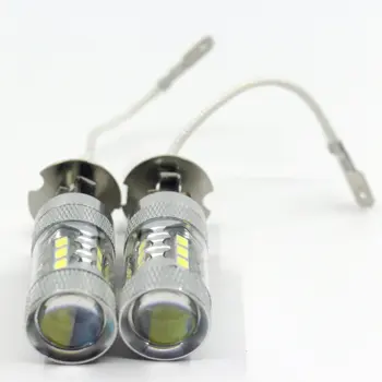 

2PCS super bright white car LED fog light H3 80W 3030 16LED bulb headlight