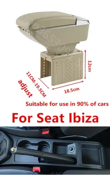 

For Seat Ibiza del armrest box armrest box central Store content box with cup holder ashtray Generic model