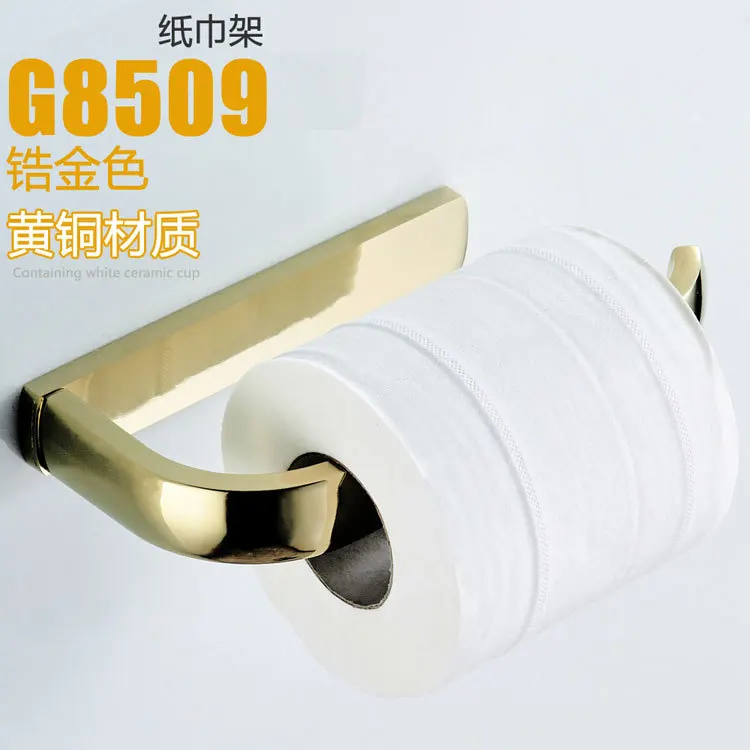 John Obey Ware Цирконий золото держатель простой медный материал бумага ролик туалет сантехника аксессуары производители
