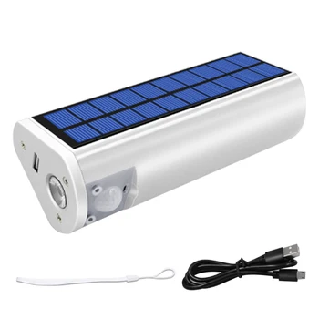 

Cycling Portable Camping Climbing Night Running Phone Charger Outdoor Survival Travel Emergency Solar Flashlight Hiking LED Lamp