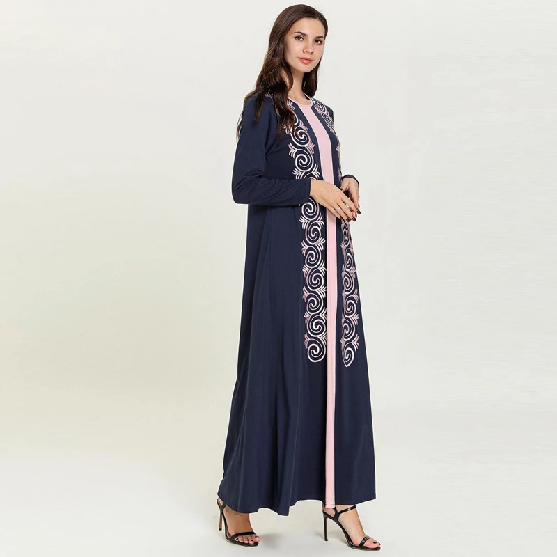 Платье dubai abaya Марокко Арабский мусульманский мусульманское платье Турция Кафтан турецкий хиджаб платья Одеяние мусульмане Longue арабские платья Compridos