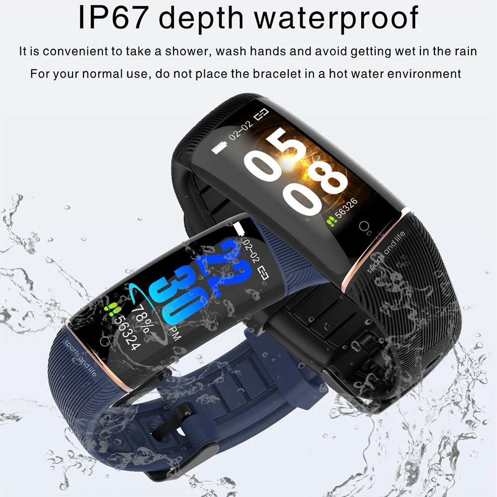 E98S Смарт часы IP67 мужские и женские спортивные трекер сердечного ритма сна