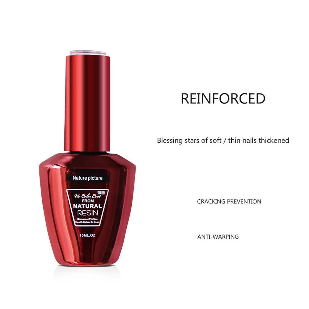 1 Bottle 15ml Long Lasting Matt No Wipe Top Coat & Base Coat UV Gel Nail Polish Soak Off UV Top Base Coat