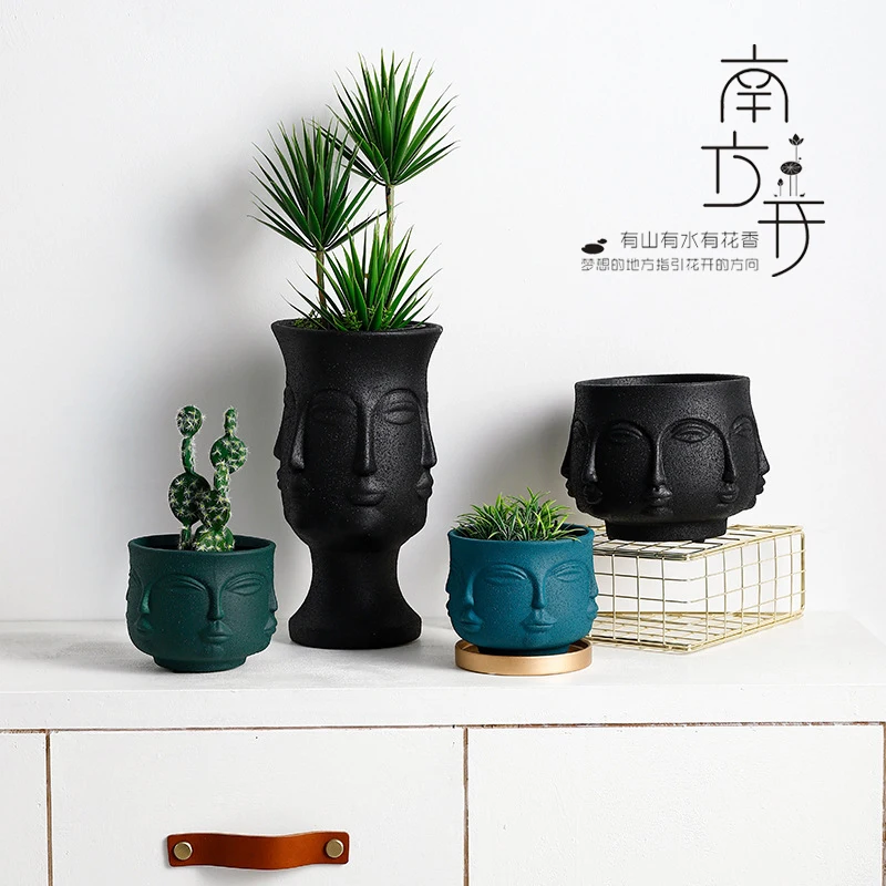 Современный искусственный кактус маленький горшок для растений креативный